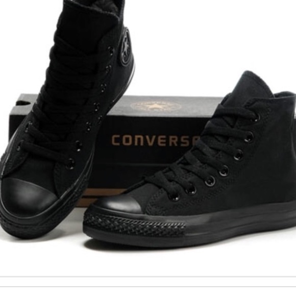 All black high top converse! - Picture 2 of 5